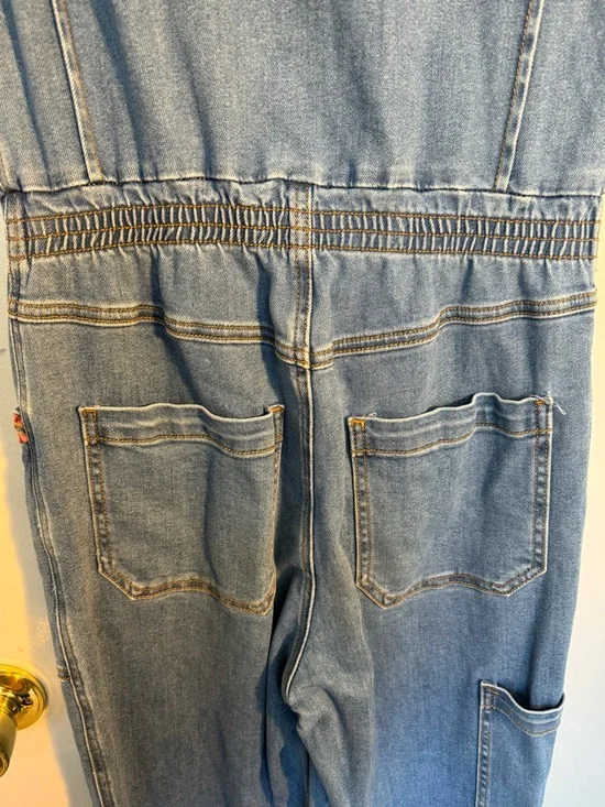 DRIFTWOOD Light Blue Denim Short-Sleeve Zip-Front Jacket - Picture 9 of 10